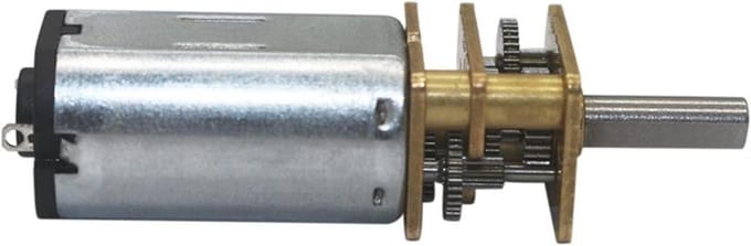 Micro Gear Motor - Mini Motor - Robotica Projecten - Dubbele Spanning - 12 mm - Zilver