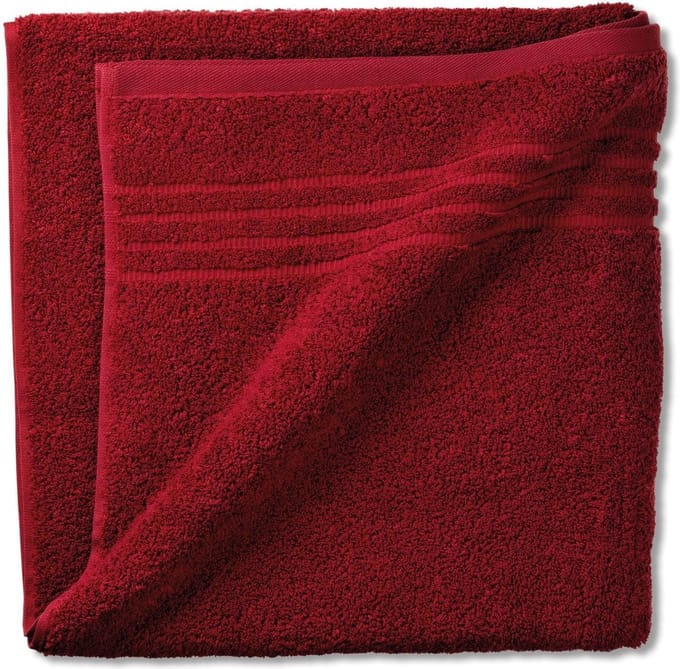 Badhanddoek, Fluweel Rood - Kela | Leonora