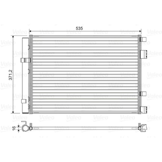 Condensator, airconditioning VALEO 822610