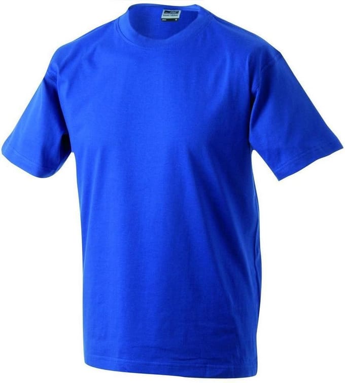 James and Nicholson Unisex Zware Ronde Tee (Koningsblauw)