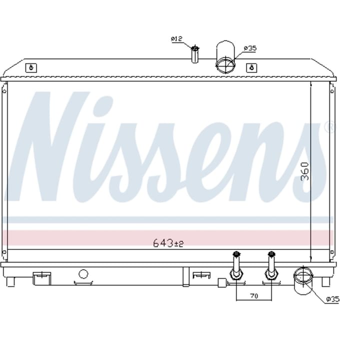 Radiator, motorkoeling NISSENS 68529