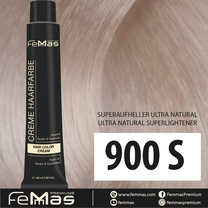 Femmas (900S) - Haarverf - Super Lightener Ultra Natuurlijk - 100ml