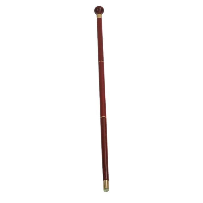 Oude Rozenhout Wandelstok Elegant Ergonomisch Afneembaar Ronde Greep Wandelstok voor brown