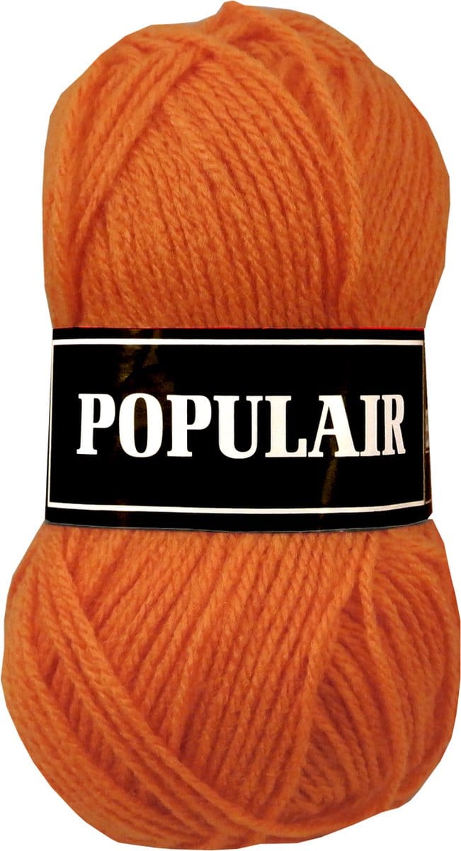 Beijer BV Populair acryl garen - oranje (74) - 20 bollen