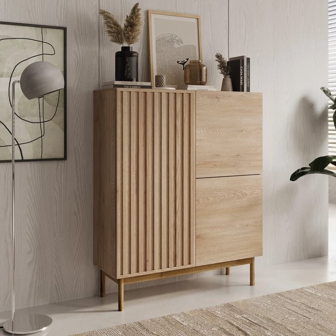 Meubella - Dressoir Storm - Eiken - 106 cm