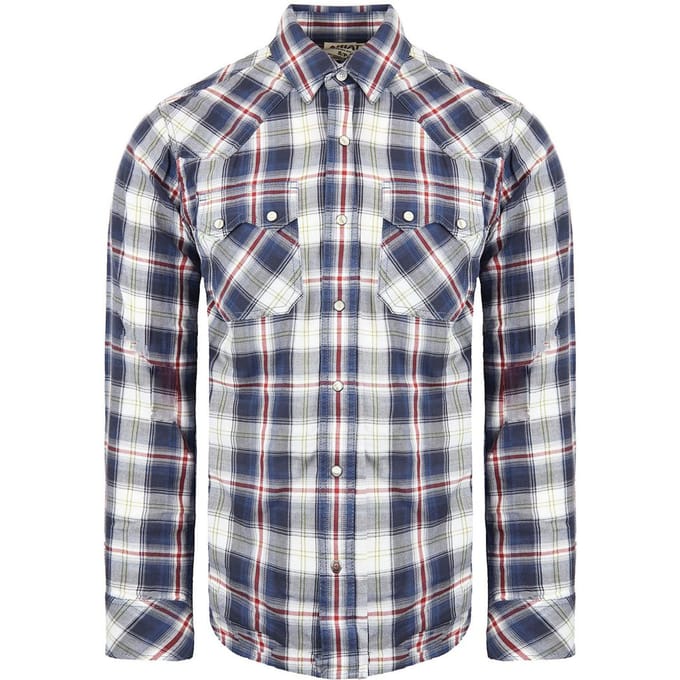Ariat Anderson Heren Blauw/Rood Overhemd