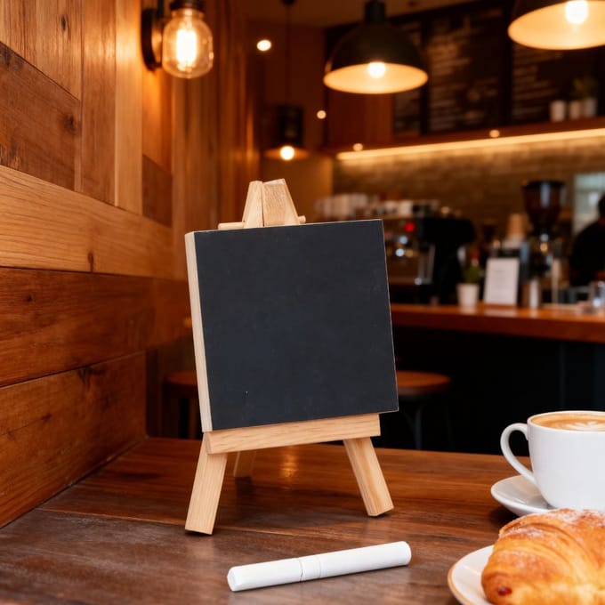 Black board easel 7x7cm WD