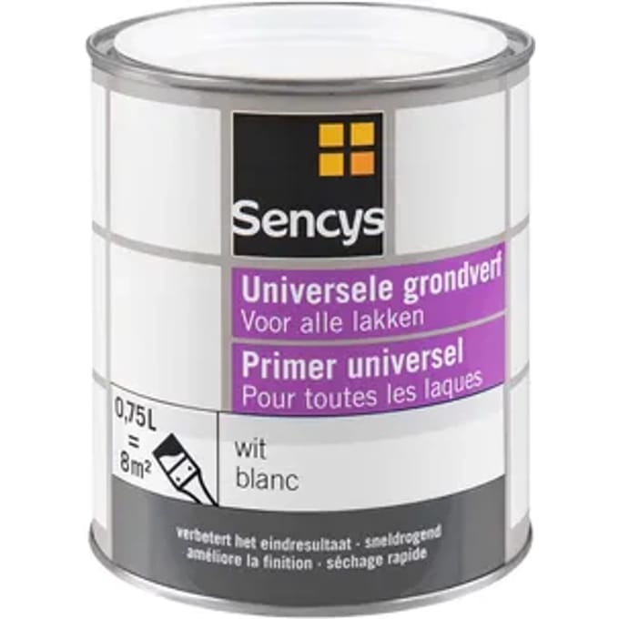 Sencys Universele Grondverf Wit 750ml