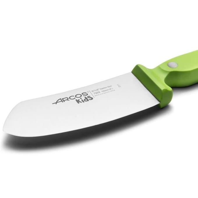 Couteau de cuisine enfants - ARCOS - ARCOS Kids - Lame 100 mm - Acier Inoxydable Nitrum® - Garde protectrice