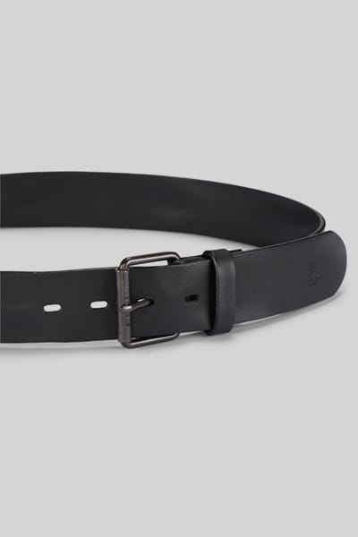 strellson riem Leather Belt 4,0 W100 Black zwart