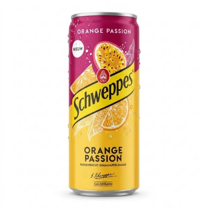 Schweppes | Orange Passion Blik (4x6) | 24 x 33 cl