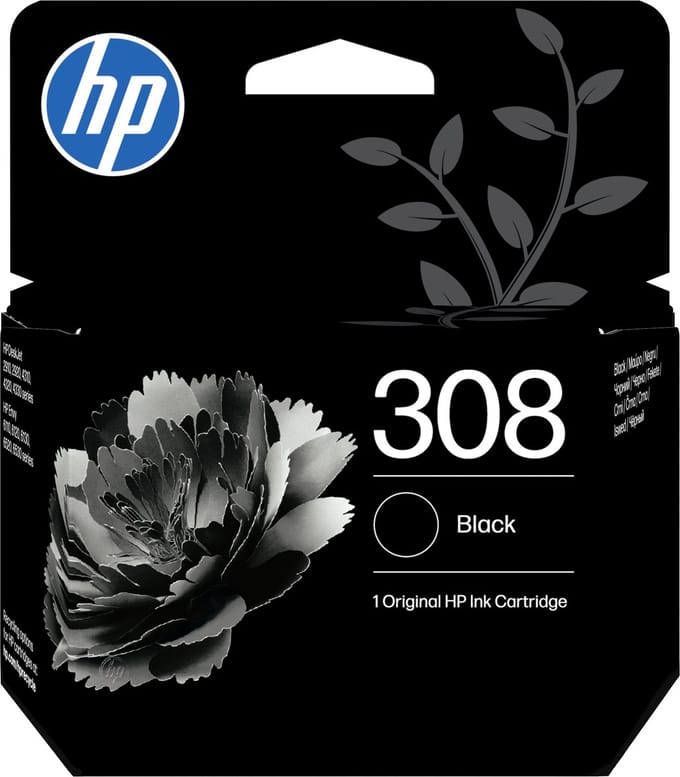 HP 308 - Inktcartridge - Origineel - Standaard capaciteit - Zwart
