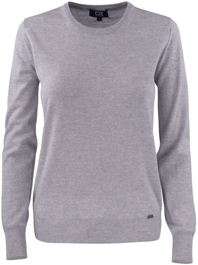 Cutter & Buck Kennewick Crewneck Dames 355407 - Grijs Melange - XS