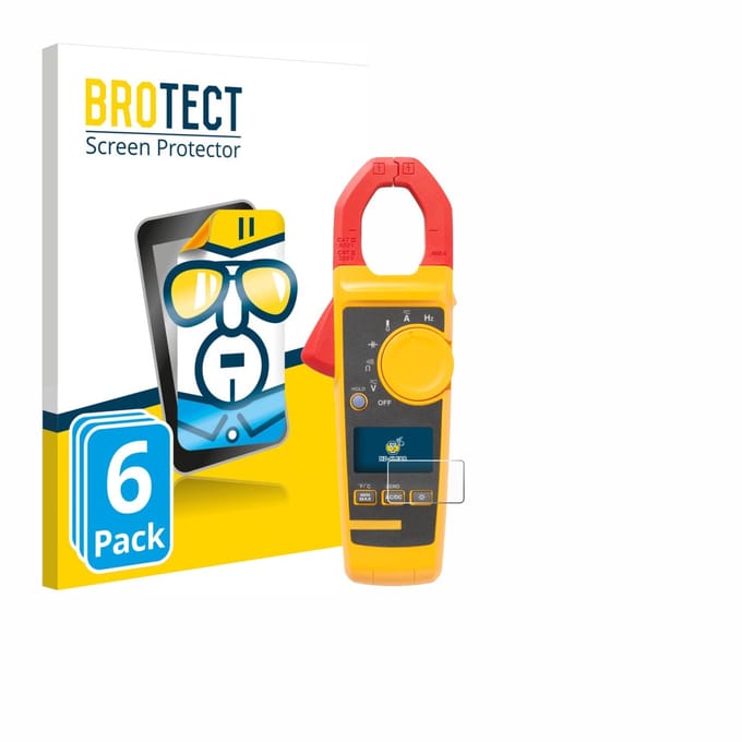 BROTECT - Screenprotector voor Fluke 325 - Folie Beschermfolie transparant 6 Stuks