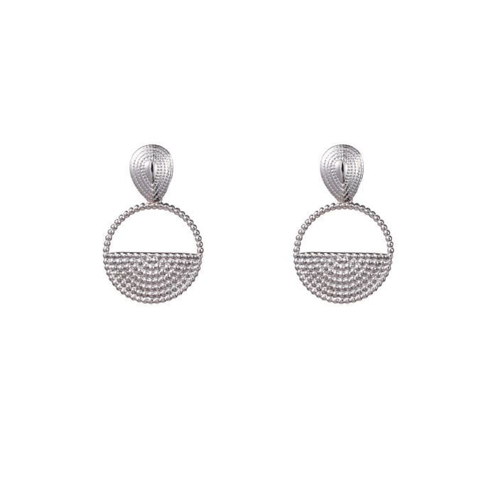 Go Dutch Label Oorknoppen drop & dangle Zilver