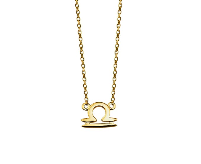 Weegschaal Ketting Goudkleur Zodiac ZN010G