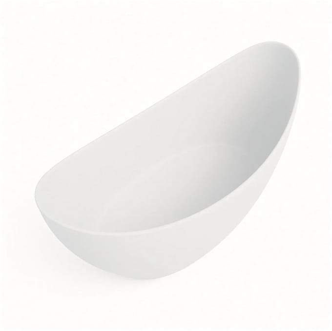 DutchLine Antio Solid Surface Vrijstaand Bad - Mat Wit - 1880*780*930
