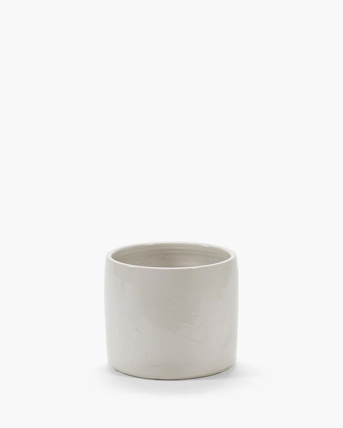 Serax Vincent Van Duysen Vaso 01 bloempot D15cm H12cm wit