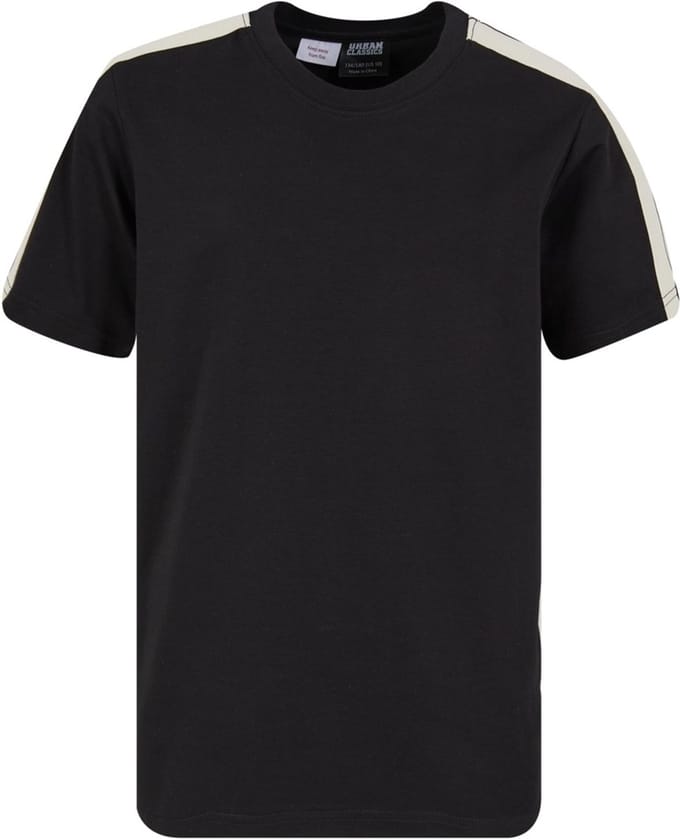 Urban Classics - Tennis Core Kinder Tshirt - Kids 146/152 - Zwart