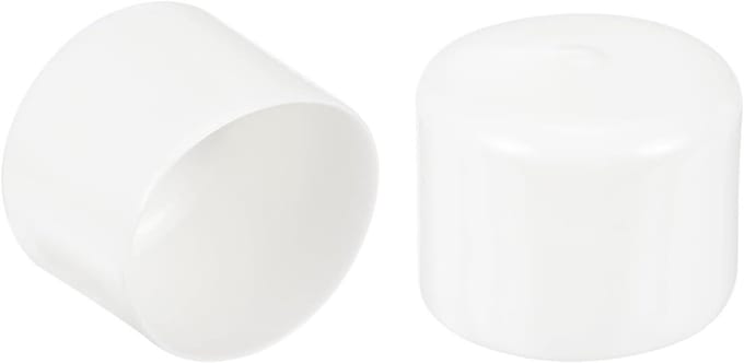 Stoelpootdoppen - Rubberen doppen - Vloeren beschermen - Flexibele vinyl - 57 mm - Wit