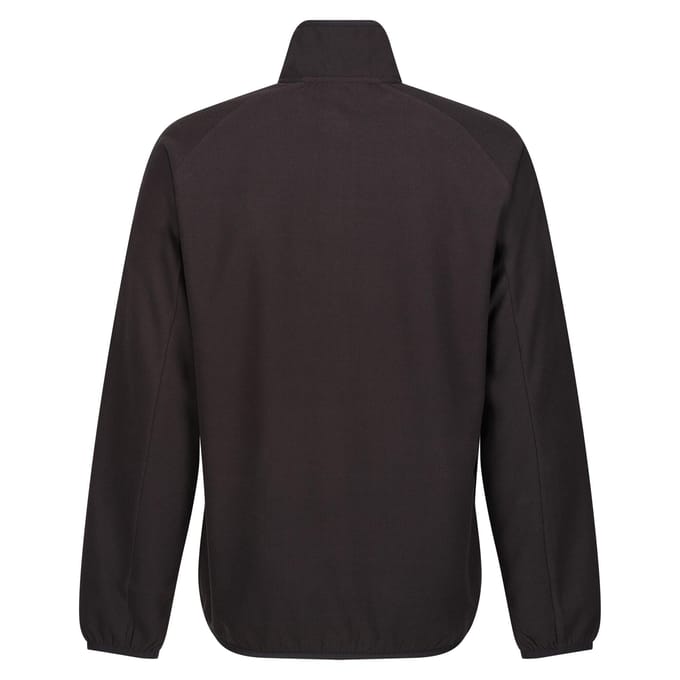 Regatta Heren Navigate Half Zip Fleece (Zwart/Seal Grijs)