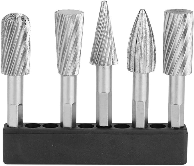 Dailygoods- Roterende Vijlen Set - 5 Stuks - HSS Bramen - Snelstaal - Lichtgewicht - Duurzaam - Schurende Functionaliteit