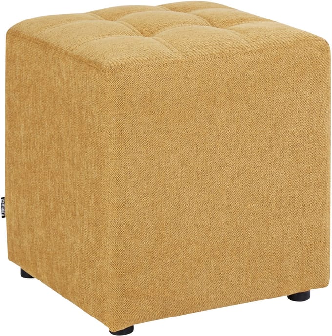 KANSAS - Voetenbank - Geel - 38 cm - Polyester