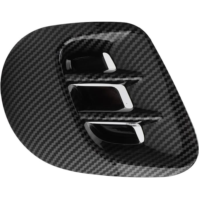 Achtervleugel Spatbord Zijluchtinlaat Afdekkappen Vervanging voor Smart Fortwo 453 2015-2021 Carbon Fiber Pattern black