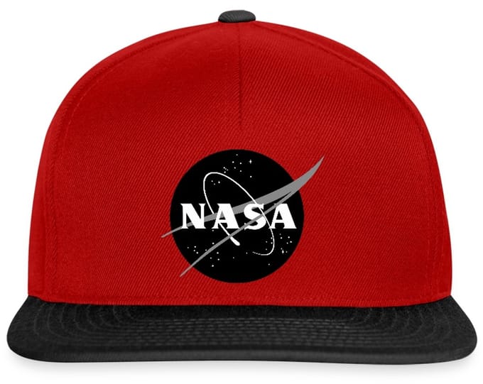 NASA zwart-wit klassiek logo Snapback cap