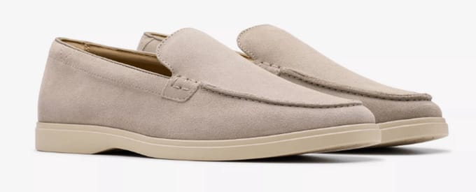 Clarks Heren Mocassin Torford Easy Grey Suede G-breedte | Grijs | Maat: 45