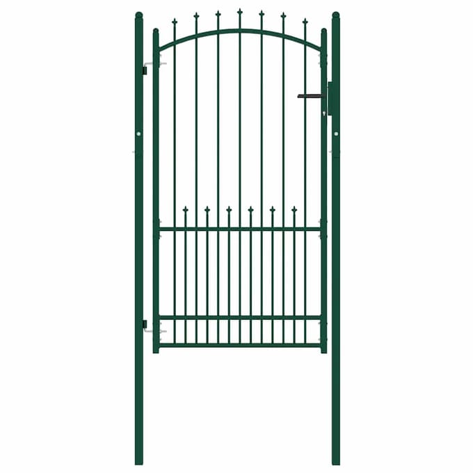vidaXL Hekdeur met spijkers EMMEN 104 x 134,5 cm Vergrendelbaar