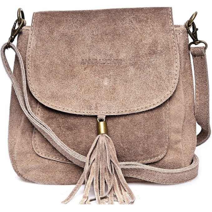 Anna Luchini Beige Rundleer Tas