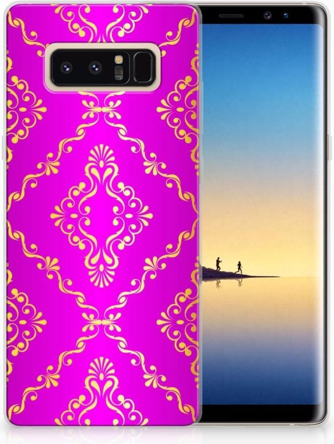 Siliconen Hoesje Samsung Galaxy Note 8 Barok Roze