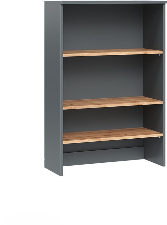Vicco Viktor Badkamermeubel – 68 x 100.4 cm met open vakken Antraciet/gouden eik