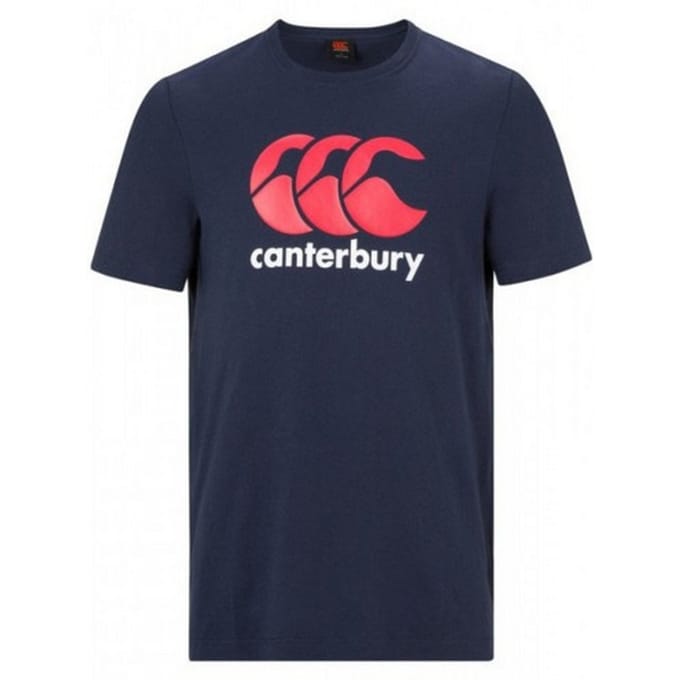 Canterbury Heren CCC Logo T-shirt (Marine / Rood / Wit)