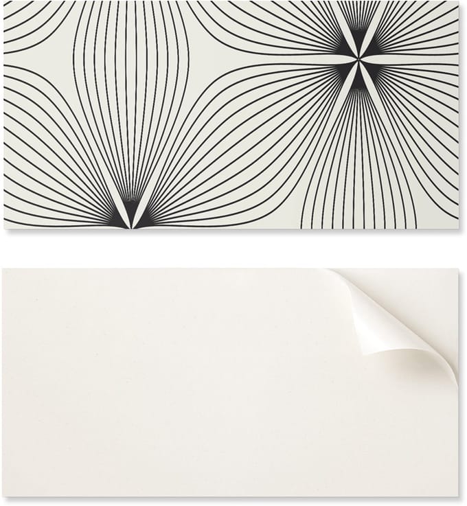 Zelfklevend decoratief element van vinyl voor thuis, 120x60 cm, dynamische lijnen in het patroon.