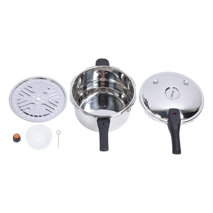 Autocuiseur Professionnel Grande Capacité Efficace Rapide Chauffage Uniforme Acier Inoxydable Pression L white