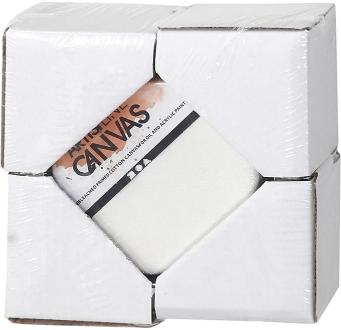 Artistline Canvas met houten lijst 10x10 cm