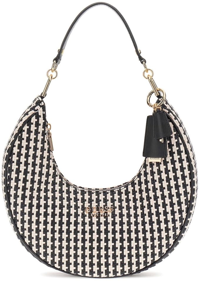 GUESS Schoudertas Mirema Hobo Shoulder Bag Black Multi Zwart