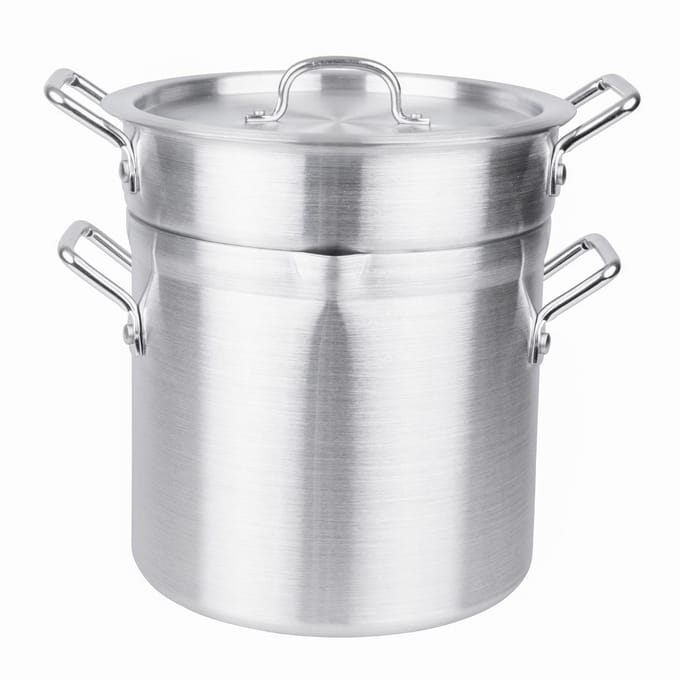 Aluminium Dubbele Kookpan - 10 Liter - Vogue K645 - Horeca & Professioneel