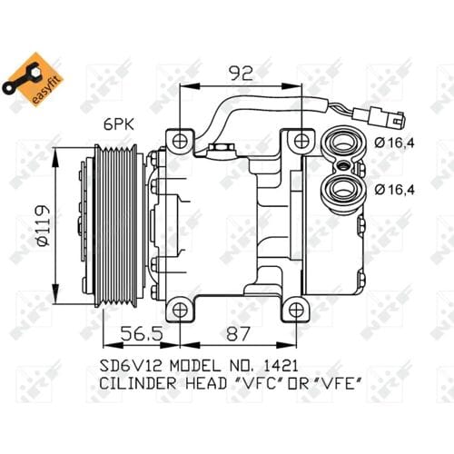 Airco-compressor NRF 32244