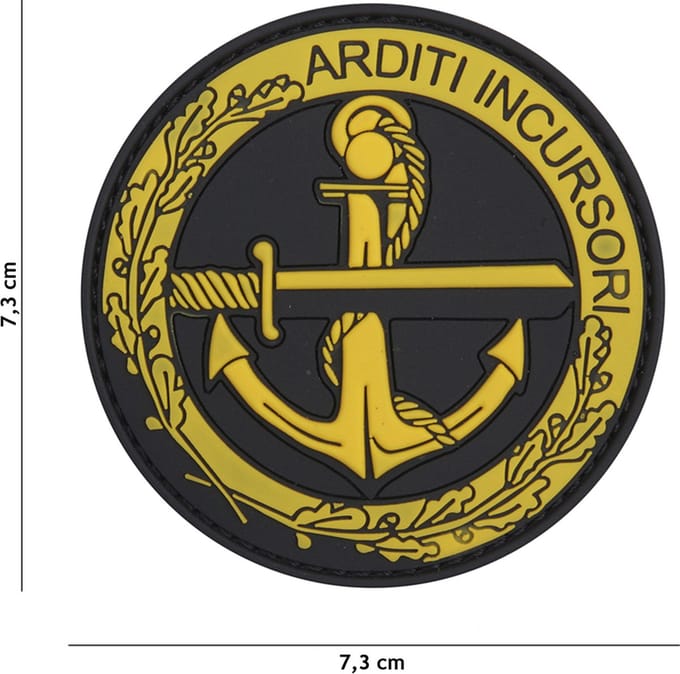 101 Inc Embleem 3D Pvc Arditi Incursori Geel  20057