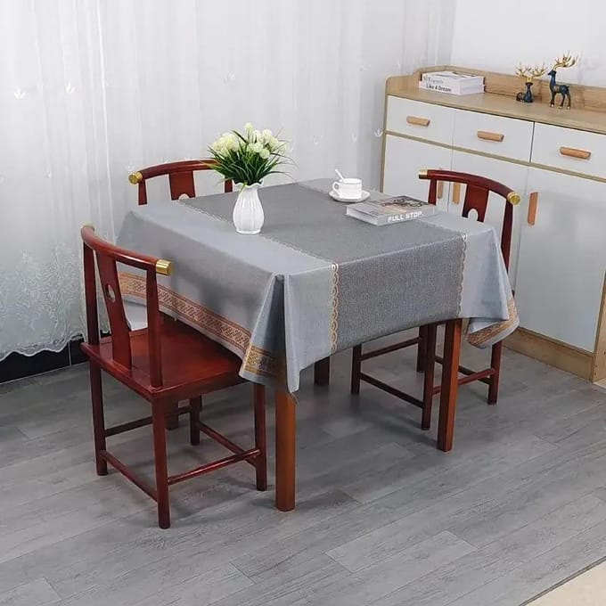 Vierkant PVC Verdikt Tafelkleed Oliebestendig Waterdicht Hittebestendig Wasvrij Tafelkleed Huishoudelijke Eettafel Salontafel Hoes 45x65cm gray
