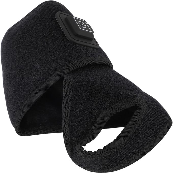 Verwarmde Polsbrace USB 3 Temperatuurregeling Klittenband Polsverwarmingspad Wrap voor Ellebogen Hand black