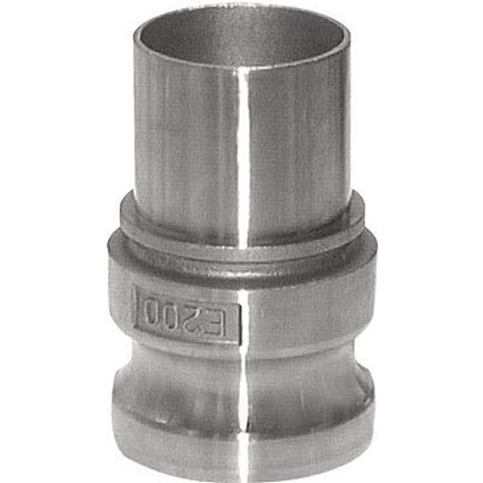 Camlock DN 90 (4'') Koppeling RVS met slangpilaar (100 mm) Type E EN 14420-7 (DIN 2828)