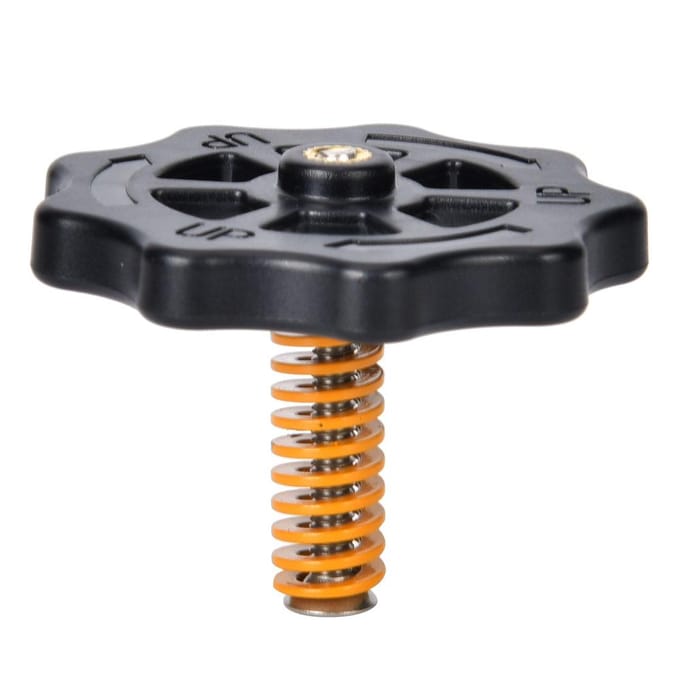KOONOVO 3D Printer Verwarmd Bed Nivelleringskit M4 Handgedraaide Moeren Veer Schroef gray