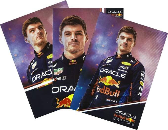 Undercover - Max Verstappen Schriften Set van 3 Stuks - Kunststof - Multicolor -