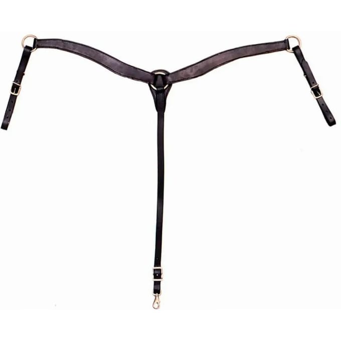 Jachthalsband van glad leer voor paarden Tattini Western