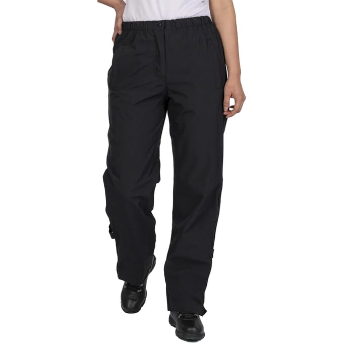 Island Green Dames/Dames Drop Hem Waterdichte Broek (Zwart)