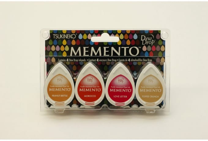 Tsukineko Memento Dew Drop Stempelkussen Golden Sunset 4pieces